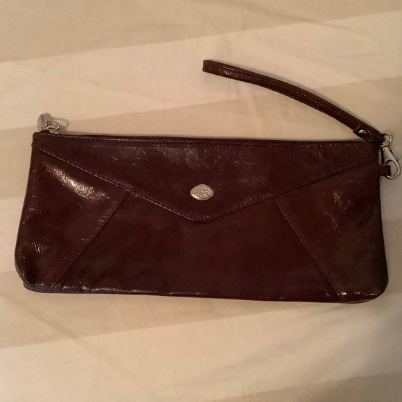 Brown Patent The Trend Clutch - Picture 1 of 4